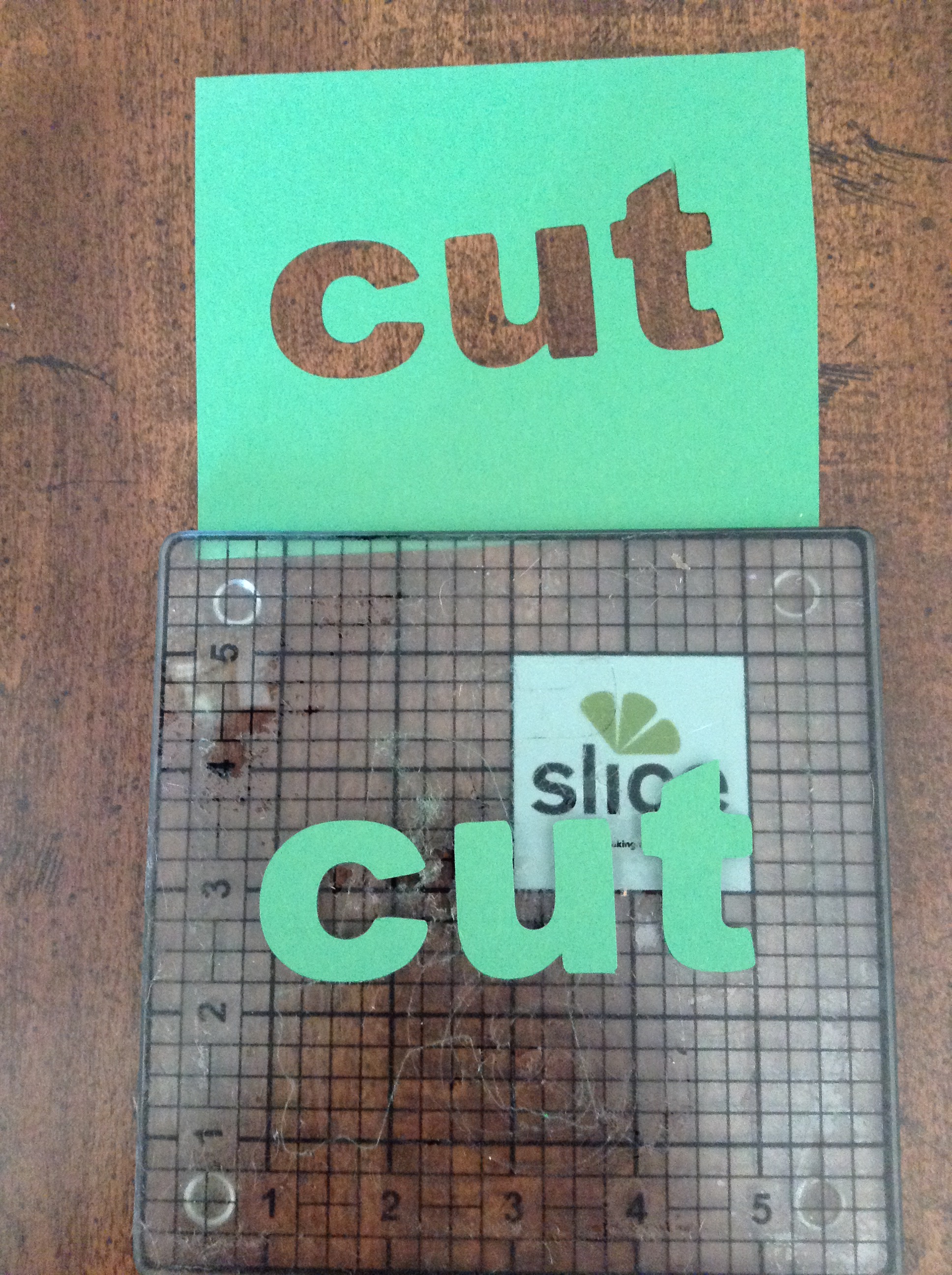 Select the design and begin cutting.